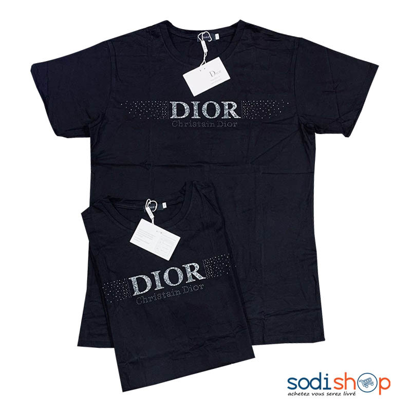 T-Shirt Christian Dior - Vêtement en Coton Manches Courtes Couleur Noir MOH00203