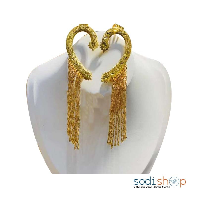 Bijoux de Luxe - Boucles d’Oreilles Plaqués Or PED00202