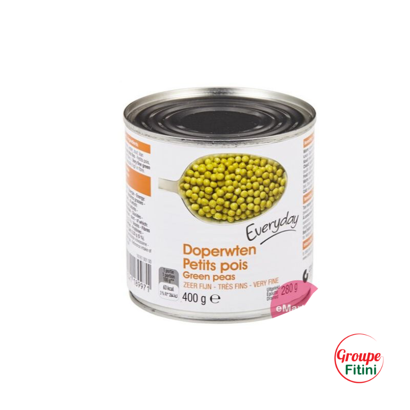 PETIT POIS EXTRA FIN 400G EVERYDAY FTM00228