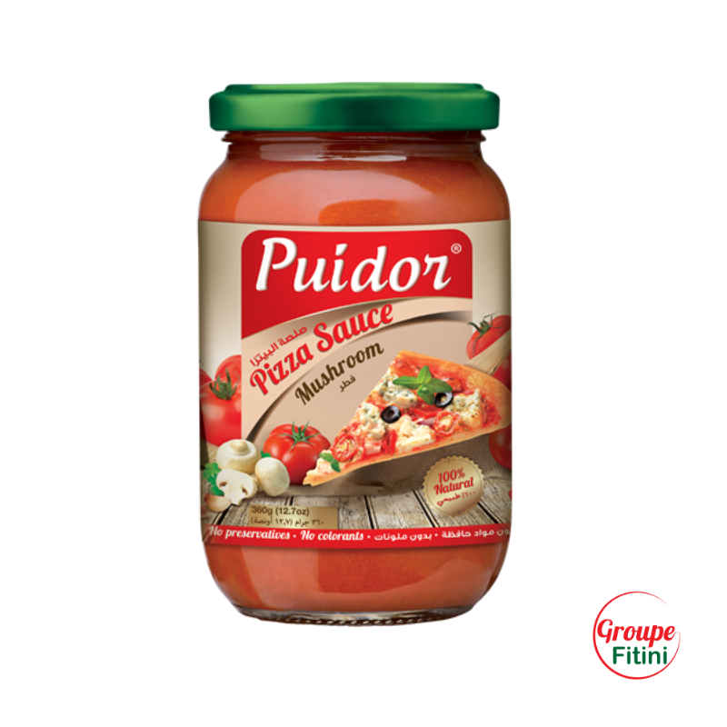 SAUCE PIZZA MUSHROOM 360G PUIDOR - FTM00228