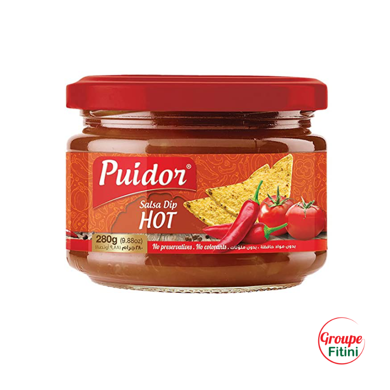 SAUCE SALSA DIP HOT 280G PUIDOR - FTM00228