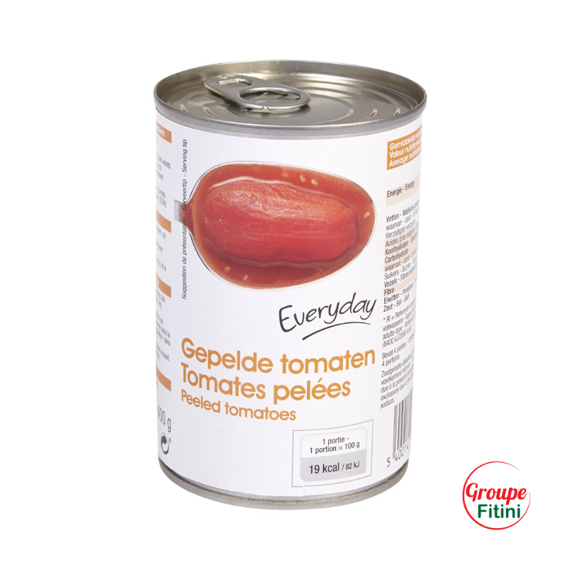 TOMATES PELEES 400G EVERYDAY FTM00228