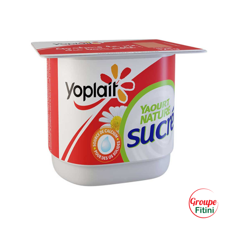 YAOURT AROMATISE NATURE SUCRE 125G YOPLAIT- FTM00228