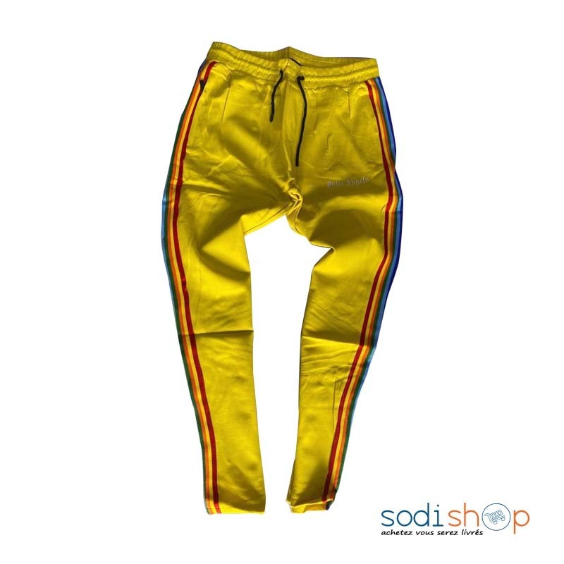 Pantalon Jogging Style Elégant - Couleur Noir - Jaune BK0096 – Image 2