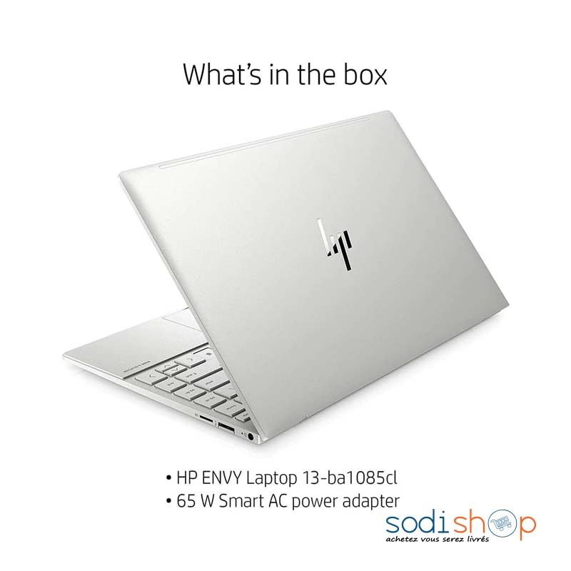 Ordinateur portable à écran tactile HP Envy 13-ba1085cl 13,3", Intel Core i7-1165G7, 16 Go de RAM DDR4, 512 Go SSD, Intel Iris Xe Graphics, Windows 10 Home SODIEXP01D – Image 4