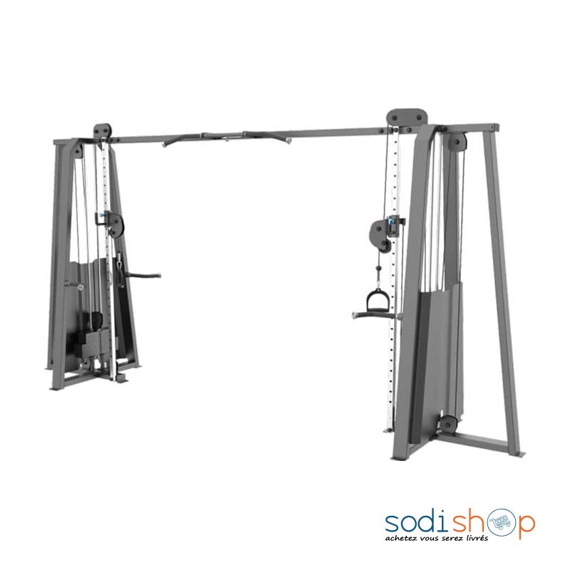Station de Musculation Fitness Evost Cable - Centre d'Entraînement Sport Cable Crossover 2 x 80 kg Gym MEM00231
