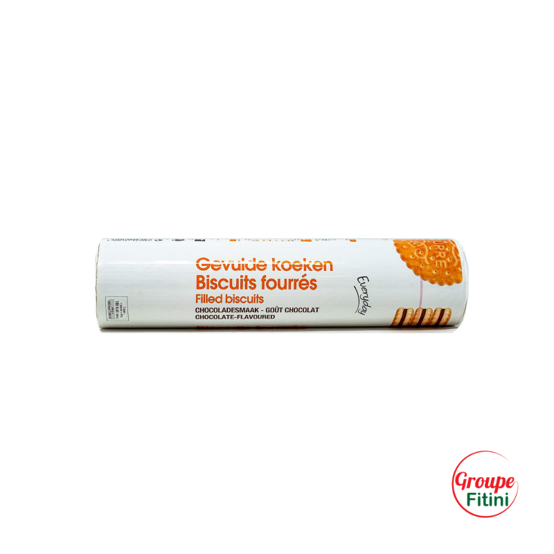 BISCUITS FOURRES CHOCOLAT 500G EVERYDAY FTM00228