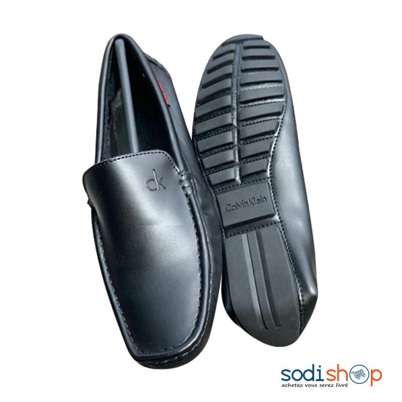 Mocassin en Cuir Calvin Klein - Chaussures Pour Homme Couleur Noir MOH00203