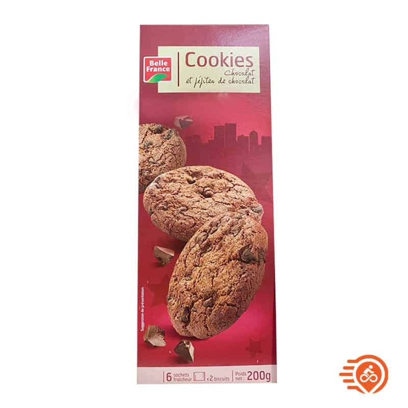 Cookies Biscuits au Chocolat et Pepites de Chocolat - Belle France 200g MRM00229
