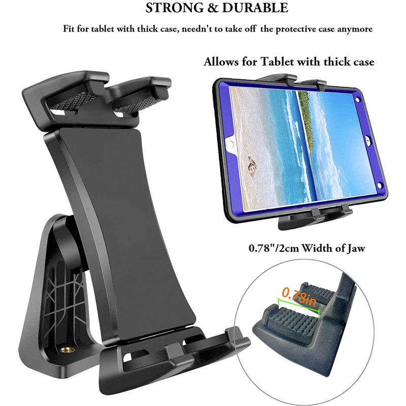 Trépied universel pour tablette et téléphone, support rotatif à 360 °, pince pour iPad Mini Air Pro 12.9 Xiaomi Huawei Pad Vlog pied pour tablette AI0001 – Image 5
