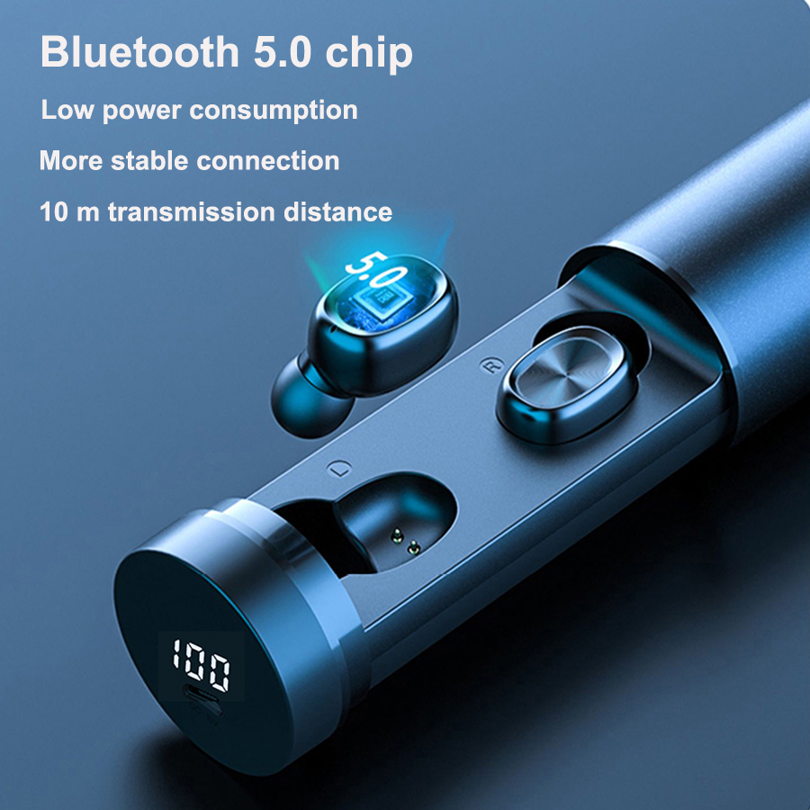 B9 TWS-Écouteurs Bluetooth 5.0 Sans Fil 8D HIFI, Oreillettes de dehors, Micro, Jeu, Musique, Casque pour Xiaomi, Samsung, Huawei AI0001 – Image 5