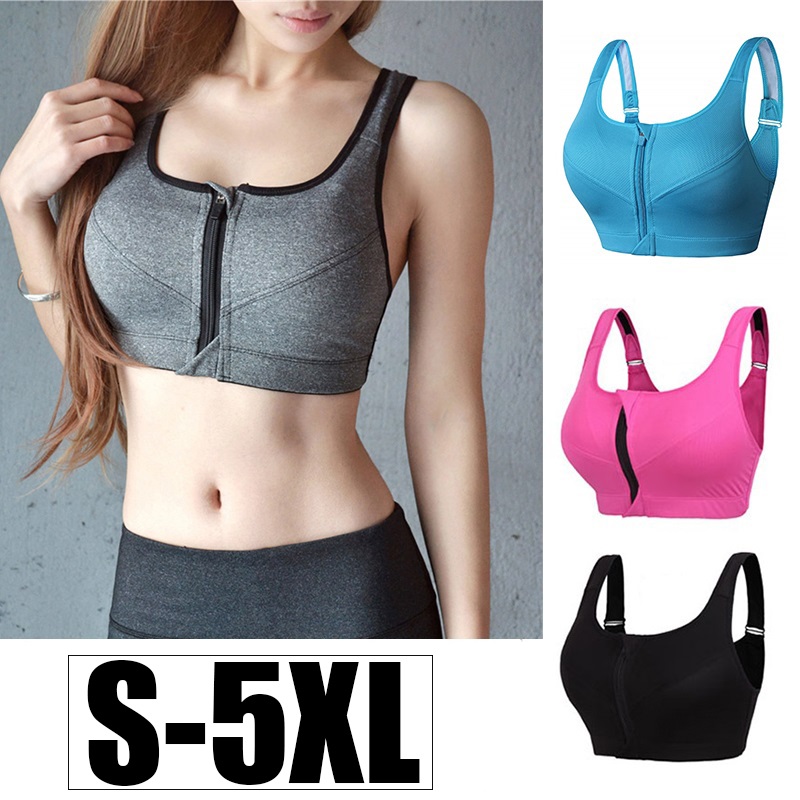 Cloud Hide Soutien-gorge de sport S-XXXXXL Femmes Sous-vêtements Fitness Push Up Fermeture à glissière avant Yoga Crop Top Soutien-gorge 202 létique GlaSportedly Plus Taille AI0001 – Image 7
