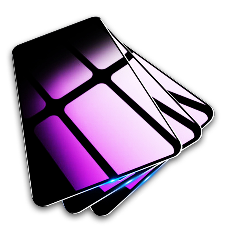 Protecteur d'écran, 3 pièces, en verre trempé Anti-lumière bleu violet pour Huawei Mate 20 Lite/Mate 40 Lite/View 30/Y9A/Nova 8 SE AI0001 – Image 3