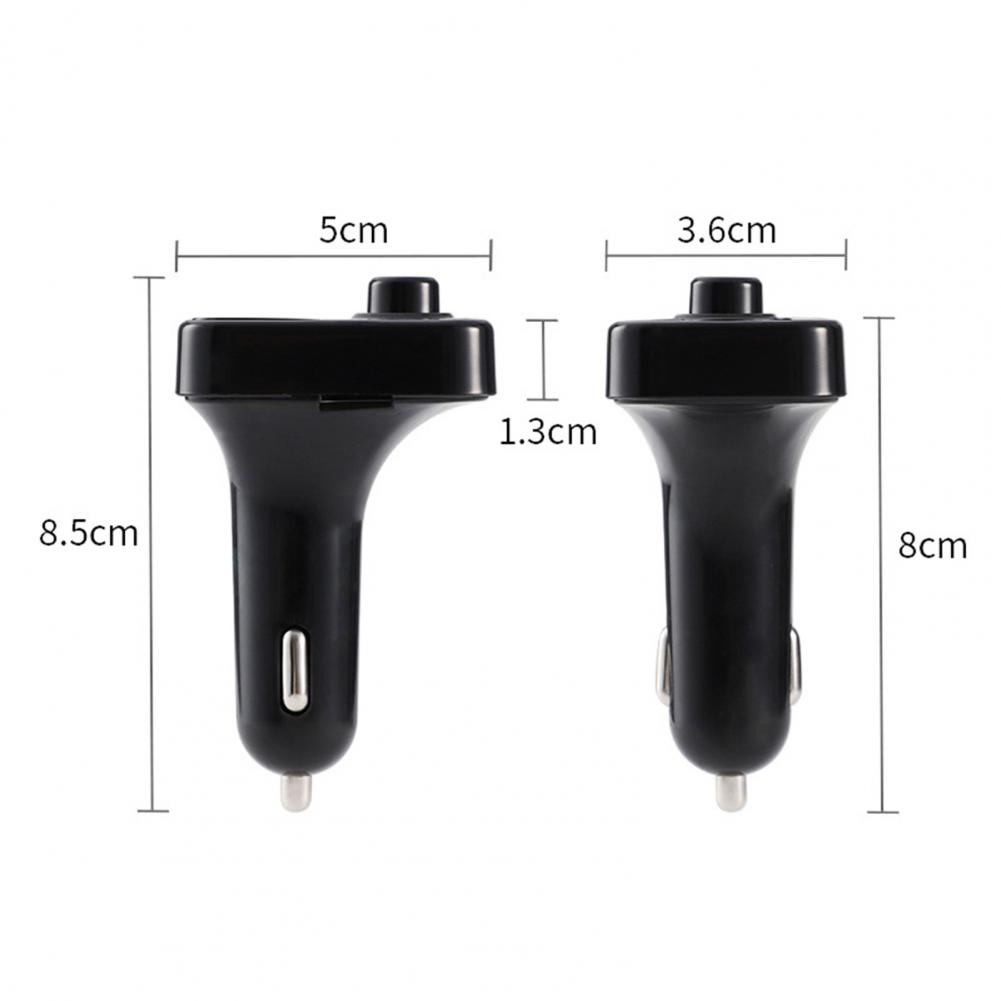Transmetteur FM mains libres pour touristes, charge rapide USB, Bluetooth 5.0, affichage LED, MP3 de voiture pour automobile AI0001 – Image 2