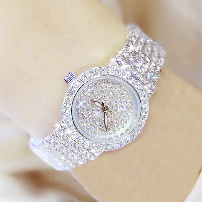 BS-Montre-bracelet en diamant pour femme, montres pour femme, petite montre-bracelet, or rose, marques de luxe célèbres AI0001 – Image 6