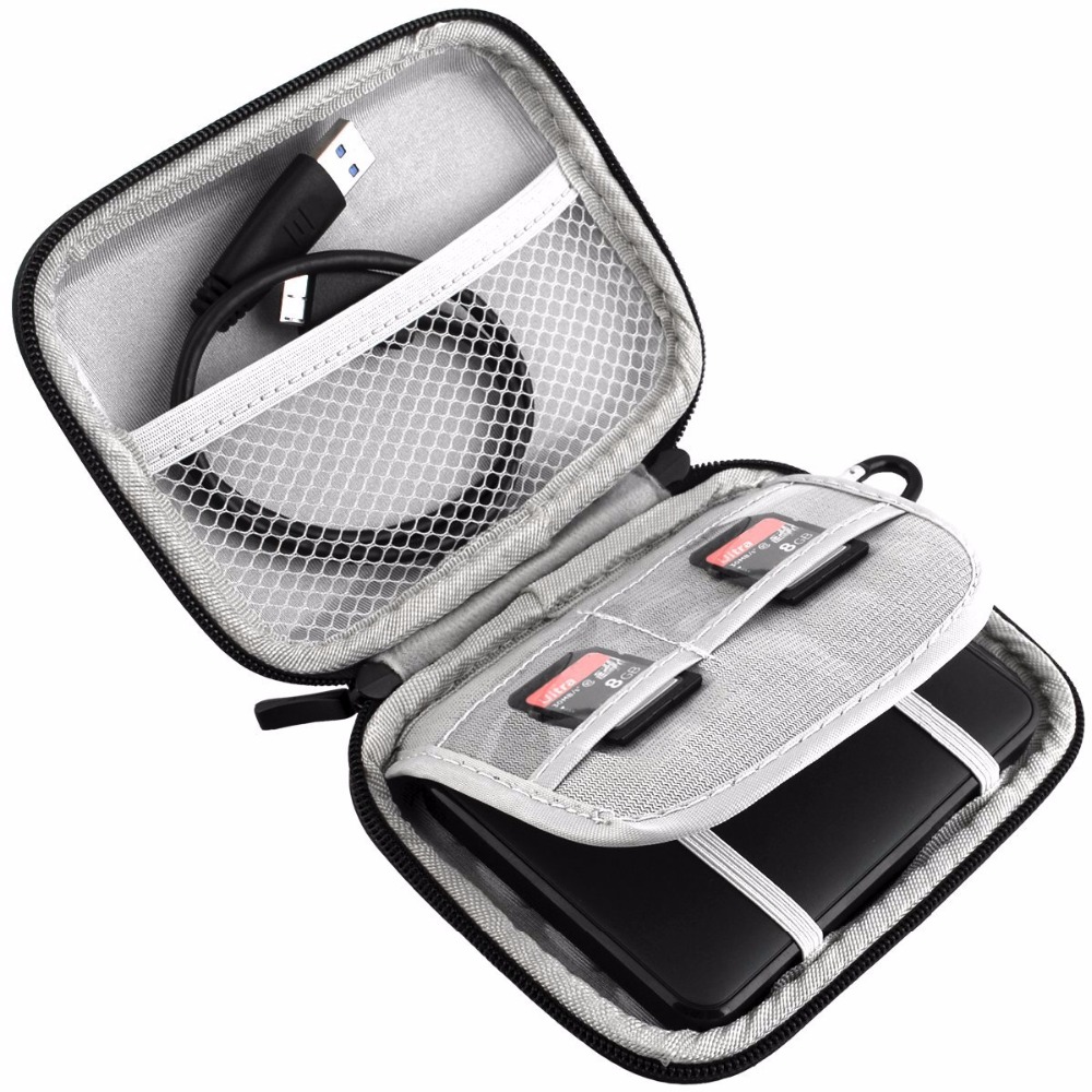 Sac de transport de disque dur externe 2.5 résistant aux chocs pour WD My passeport Ultra Slim Essential WD Elements SE 500 go 1 to 2 to AI0001 – Image 3