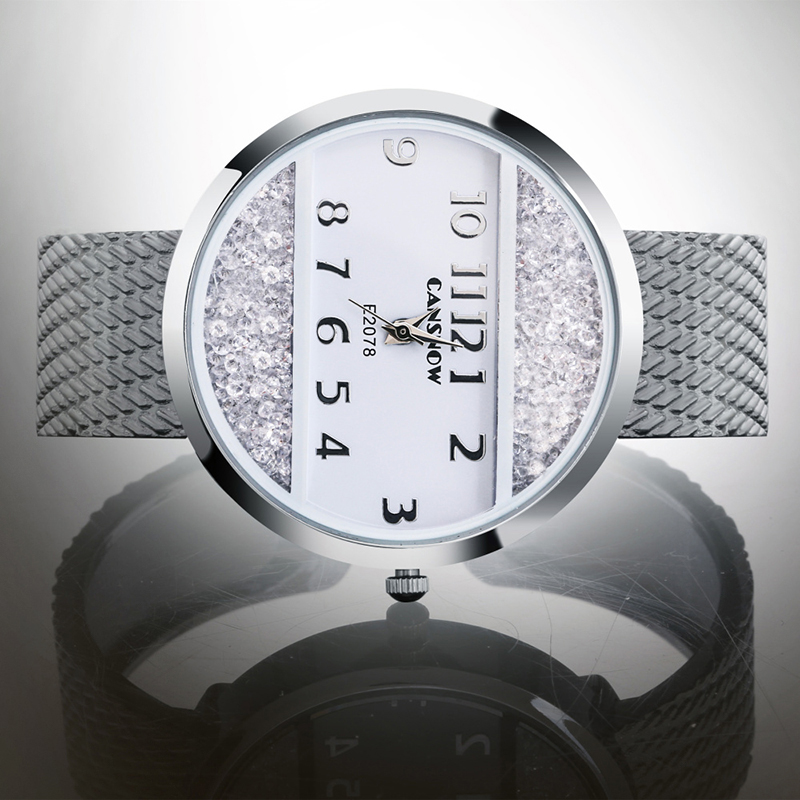 Montre-Bracelet en acier inoxydable pour femmes, dorée, décontractée, avec strass en cristal, horloge Bayan Kol Saati AI0001 – Image 3