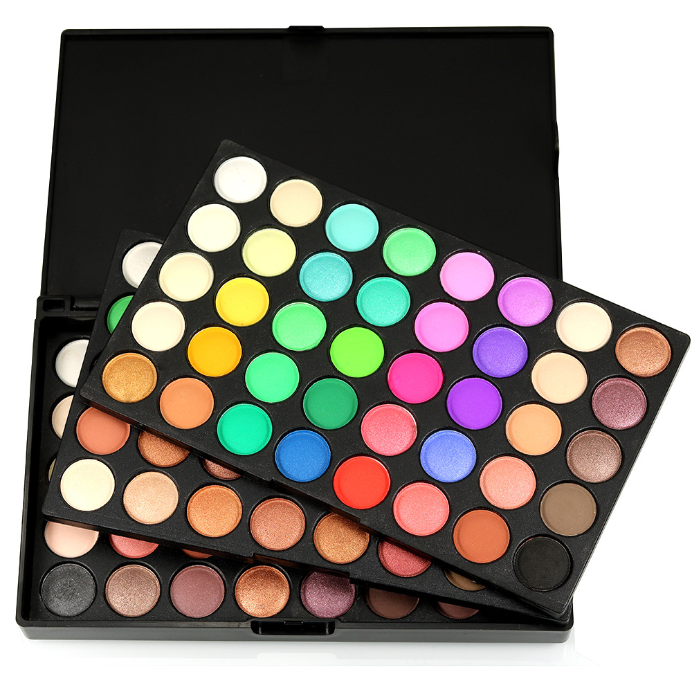 OWOSC-Palette de fards à barrage scintillants, longue durée, imperméable, ensemble de maquillage professionnel, fard à barrage scintillant, 120 couleurs, 256 AI0001 – Image 3