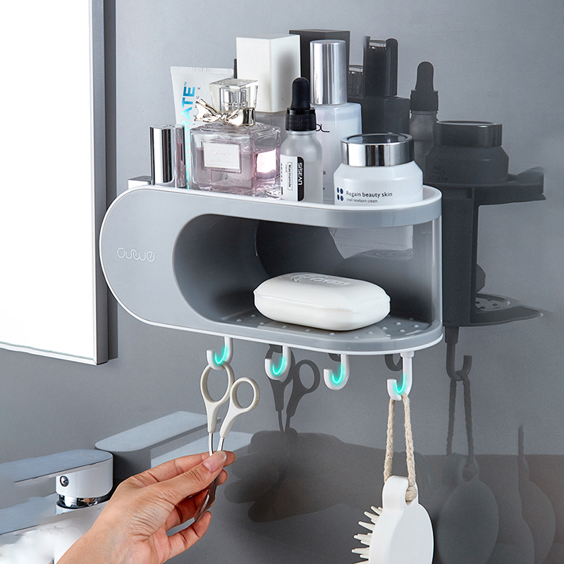 IZEFS-Boîte de rangement sans poinçon pour la maison, boîte de proximité avec crochets, support multifonction, accessoires pour la maison, produit HOProduct AI0001 – Image 2