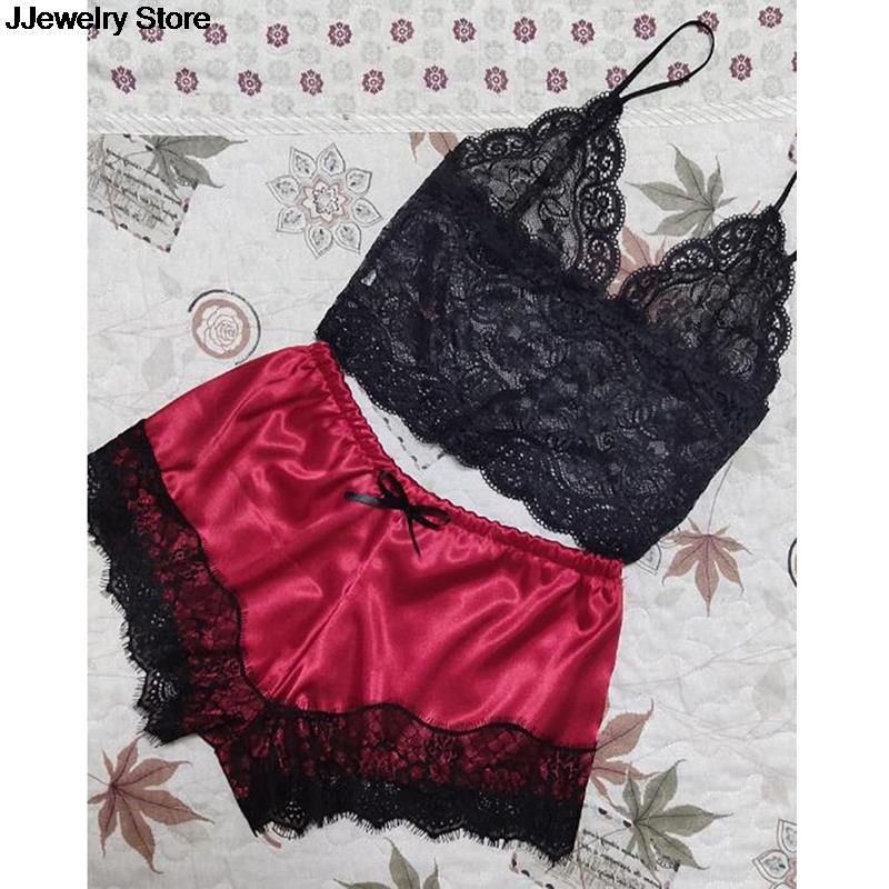 Nuisette en Satin Sexy pour femmes, sous-vêtements en dentelle, nœud, robe de sexe, mode tentation, costume de nuit AI0001 – Image 4