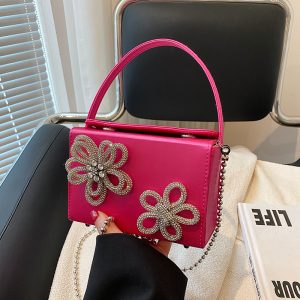 Sacs à bandoulière pour femmes, design de fleurs 3D, sac de luxe, sac de soirée, sacs à main initiés, 2023 AI0001