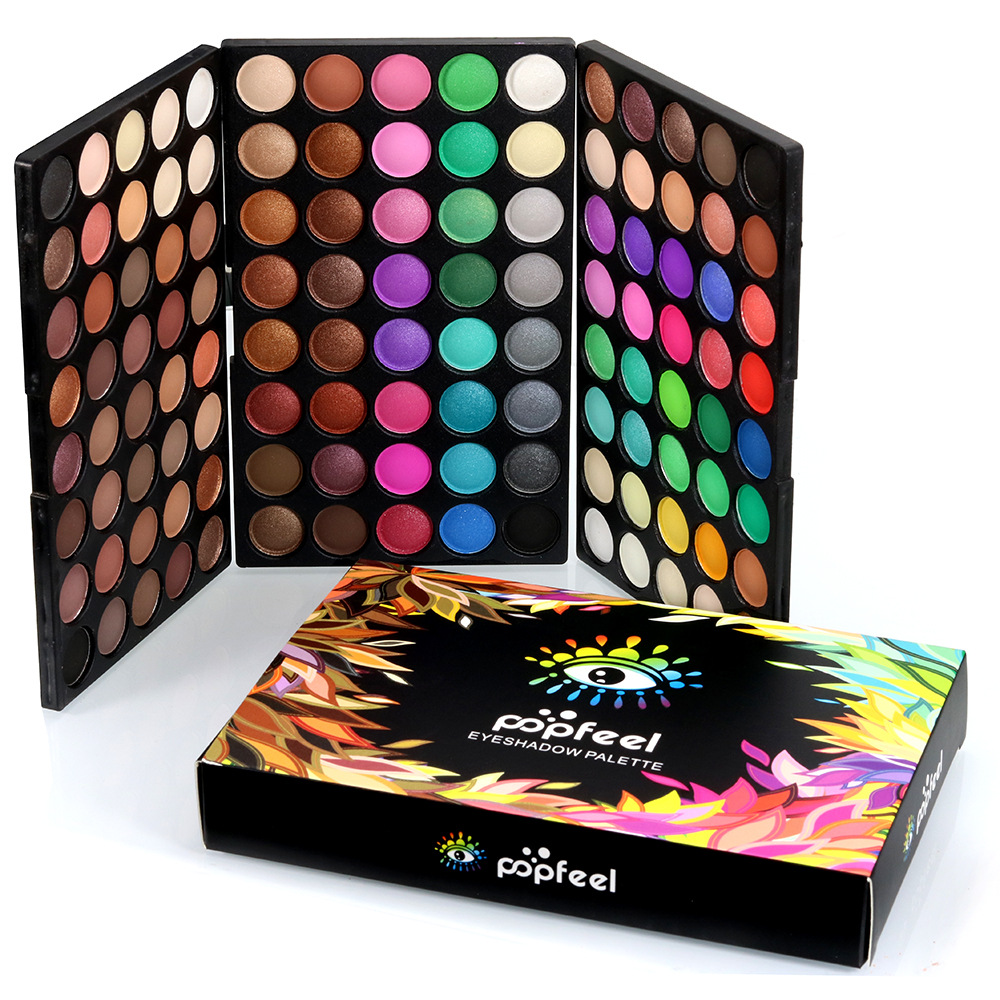 OWOSC-Palette de fards à barrage scintillants, longue durée, imperméable, ensemble de maquillage professionnel, fard à barrage scintillant, 120 couleurs, 256 AI0001 – Image 7