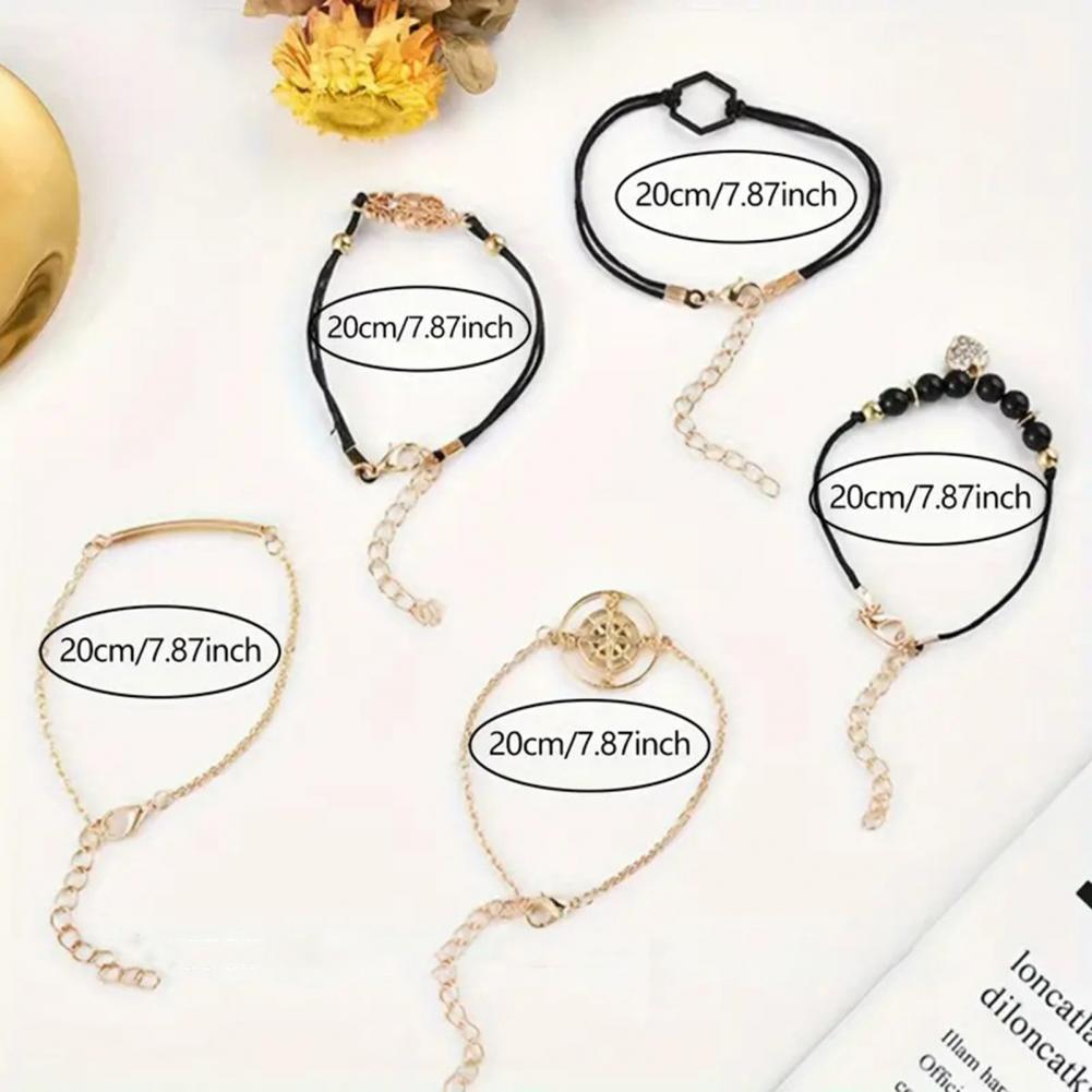 Ensemble de bracelets de montre en acier inoxydable, cadran rond, décor en biscuits, différents JOBracelets, haute précision, décoration de poignet, sans retard, 1 ensemble AI0001 – Image 2