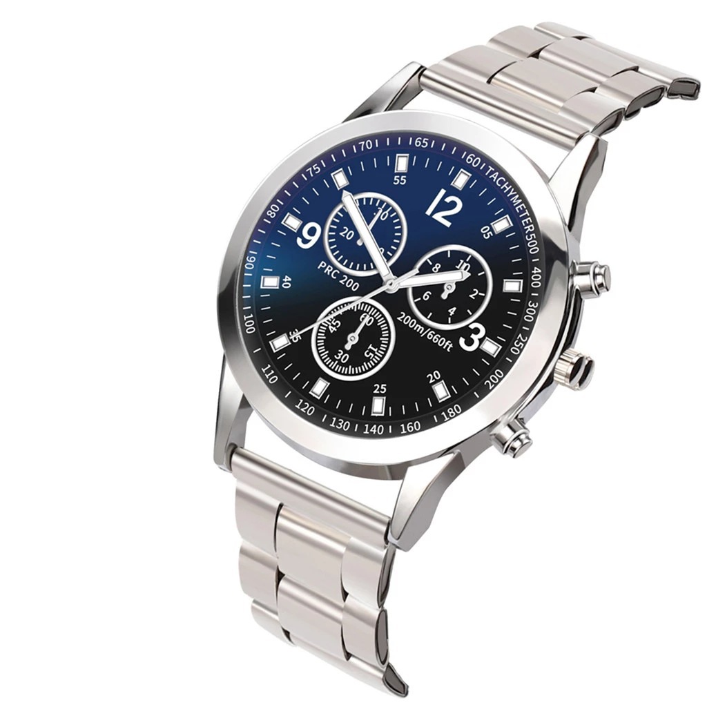 Montre ronde Blu-ray pour homme, bracelet de luxe, montres romaines, mode, nouveau AI0001 – Image 3