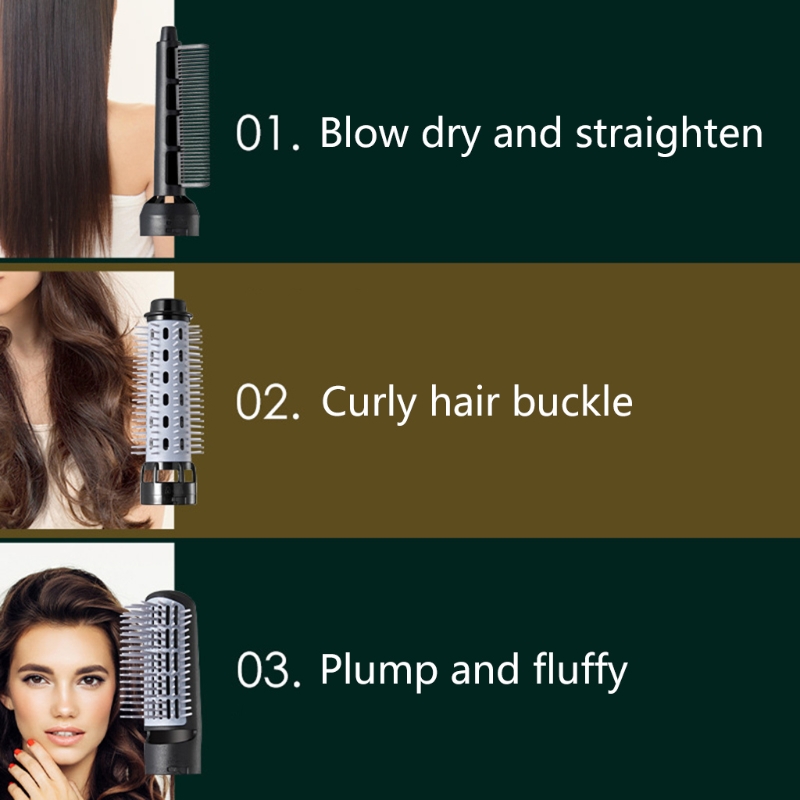 Kit de brosse rotative à air chaud, sèche-cheveux avec 3 poignées, têtes de brosse amovibles, 3 en 1 AI0001 – Image 3