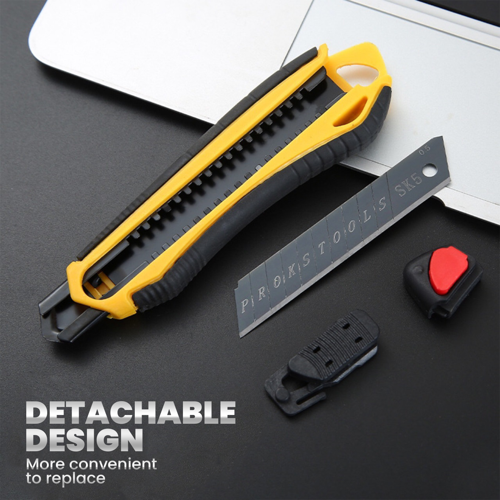 Couteau utilitaire multifonctionnel pour papier peint, boîte domestique, outil de coupe de papier, couteau à colis express, coupe tranchante, art opaque AI0001 – Image 4