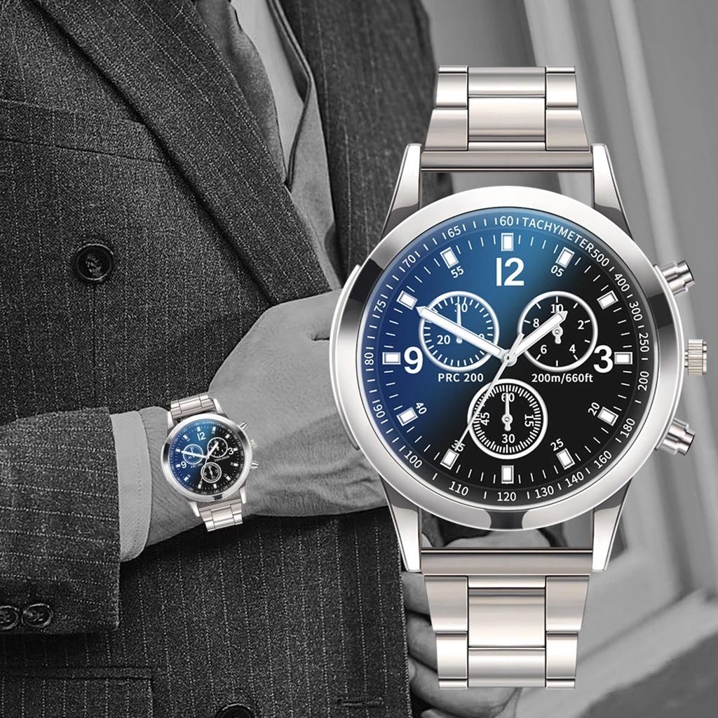 Montre ronde Blu-ray pour homme, bracelet de luxe, montres romaines, mode, nouveau AI0001