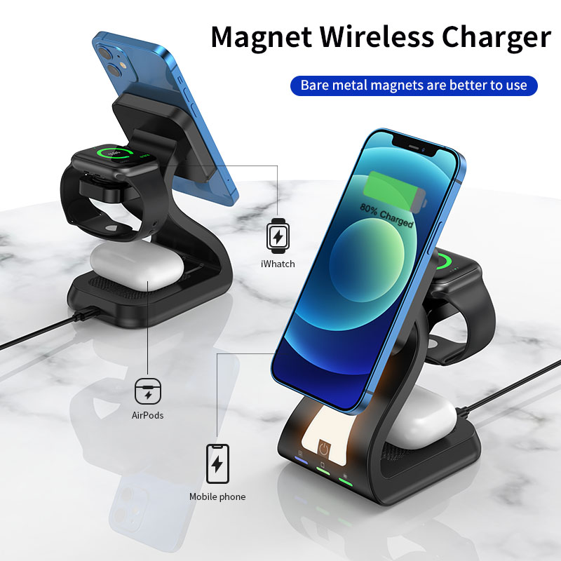 15W Wireless Charging Dock Station 3 in 1 Chargers Stand for iPhone 13 12 Pro Max Mini Apple Watch 7 6 SE 5 4 3 Airpods 2 3 Pro AI0001 – Image 6
