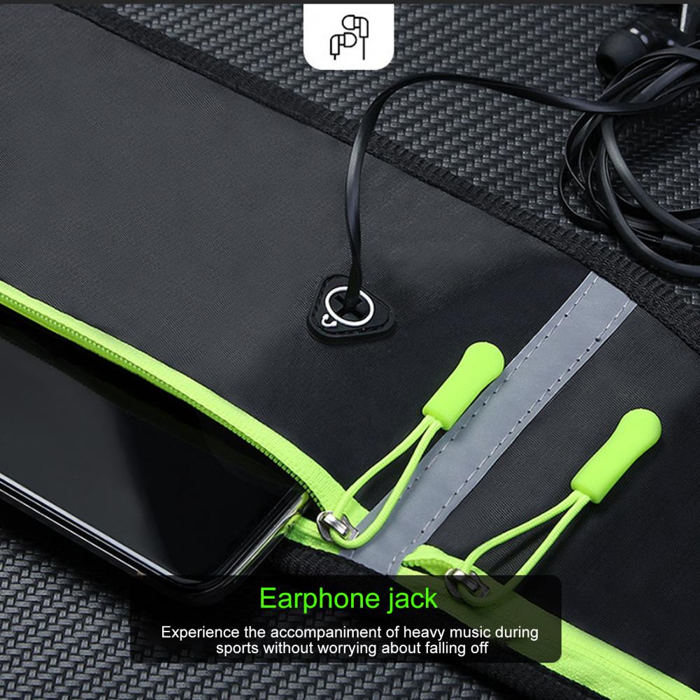 Sac banane de sport étanche avec porte-bouteille d'eau, 3 poches, sangle réglable, ceinture de course, accessoires de sport AI0001 – Image 4