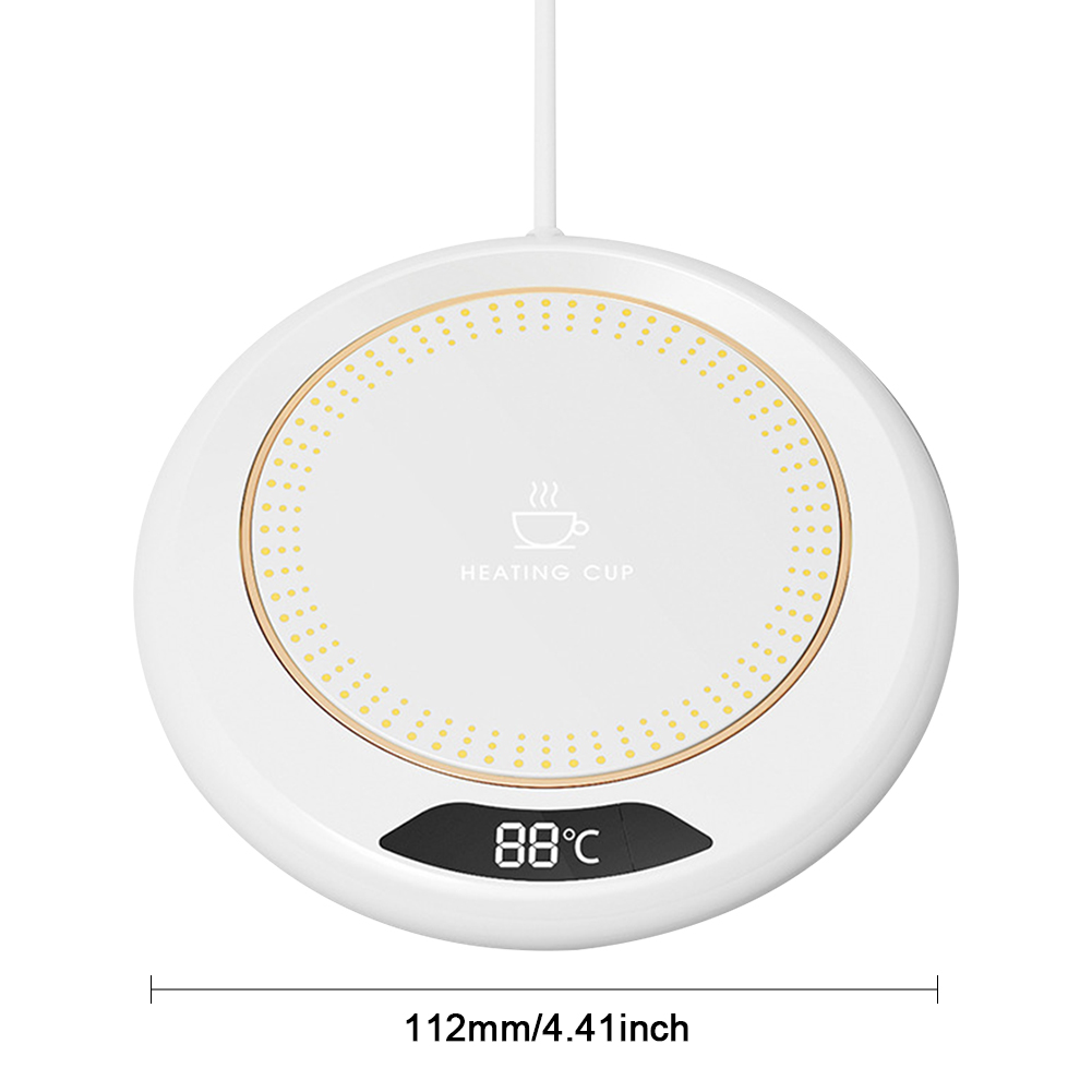 Chauffe-tasse électrique portable avec prise USB, 3 réglages de température, chauffe-tasse pour réchauffer le café, les boissons, le lait et le thé AI0001 – Image 2