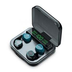 Écouteurs sans fil intelligents à réduction de bruit, écouteurs de sport, casque compatible Bluetooth, portable V5 1, affichage, 1 paire AI0001