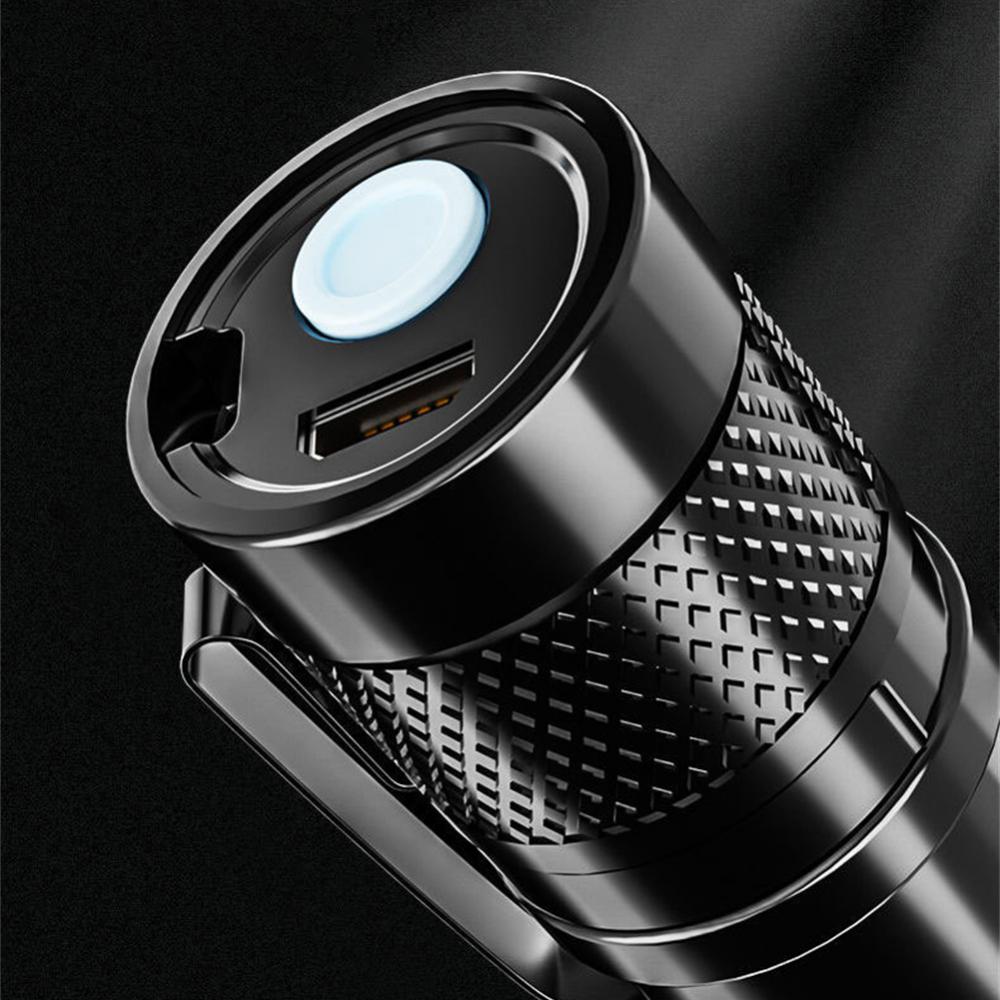 Lampe de poche à lumière LED avec batterie Rechargeable, Zoom, torche tactique pour Camping en plein air, lanterne à chargeur USB AI0001 – Image 3