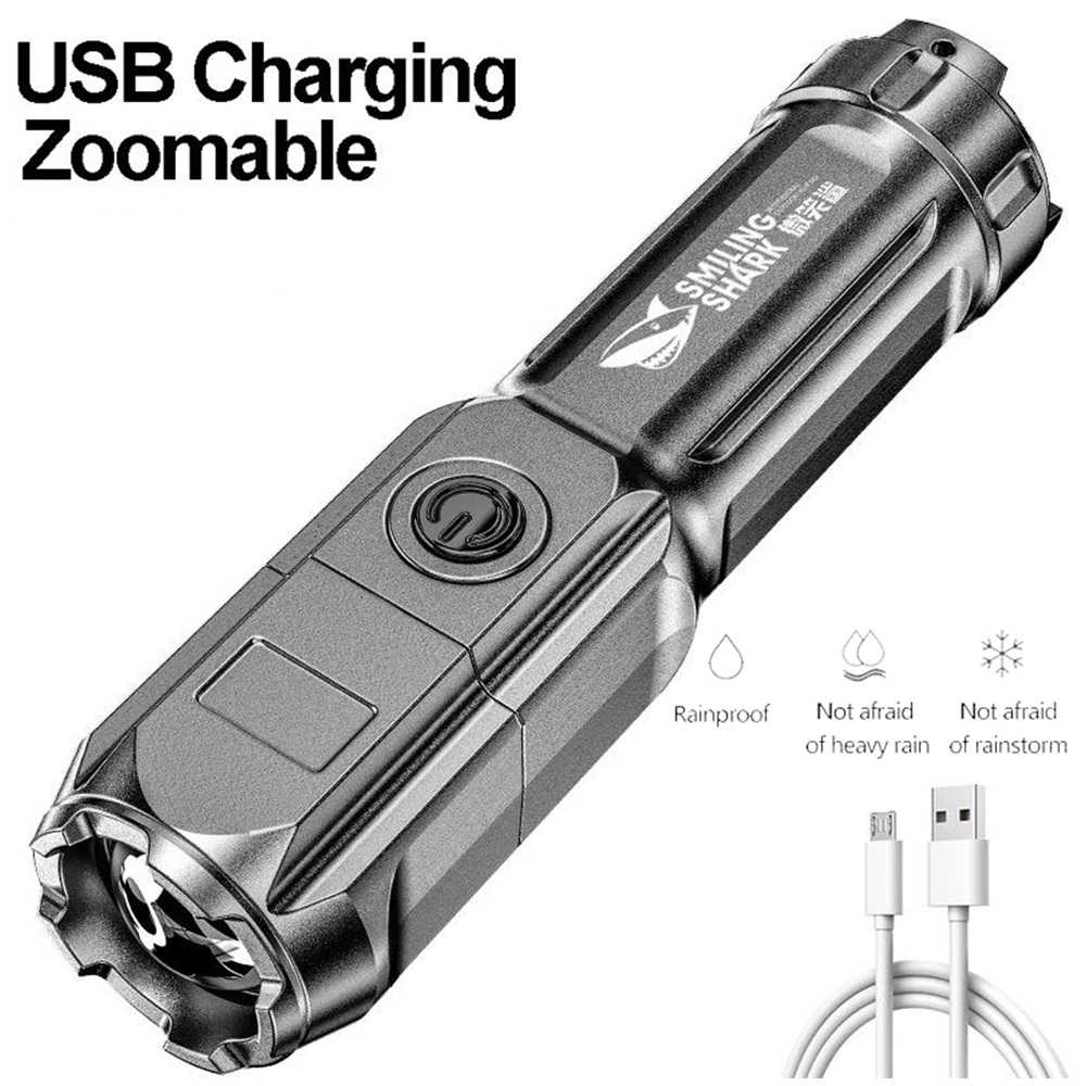 Lampe de poche LED aste, n'aime de mise au point multifonction, petite lampe de bain portable, équipement de camping en plein air AI0001 – Image 2