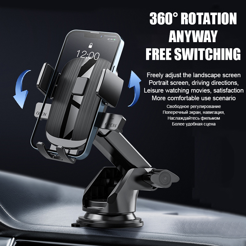 Support de téléphone de voiture réglable à ventouse, support GPS, accessoires de support, étuis pour iPhone 15 13 12 14 Pro Max Xiaomi Samsung Huawei AI0001 – Image 4
