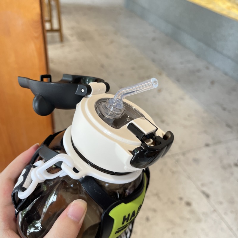 Bouteille d'Eau de dehors de 850ml avec Paille, en Plastique, Grande Capacité, pour Voyage, Sac à Dos Portable, Bouilloire pour Enfant, sans BPA AI0001 – Image 3