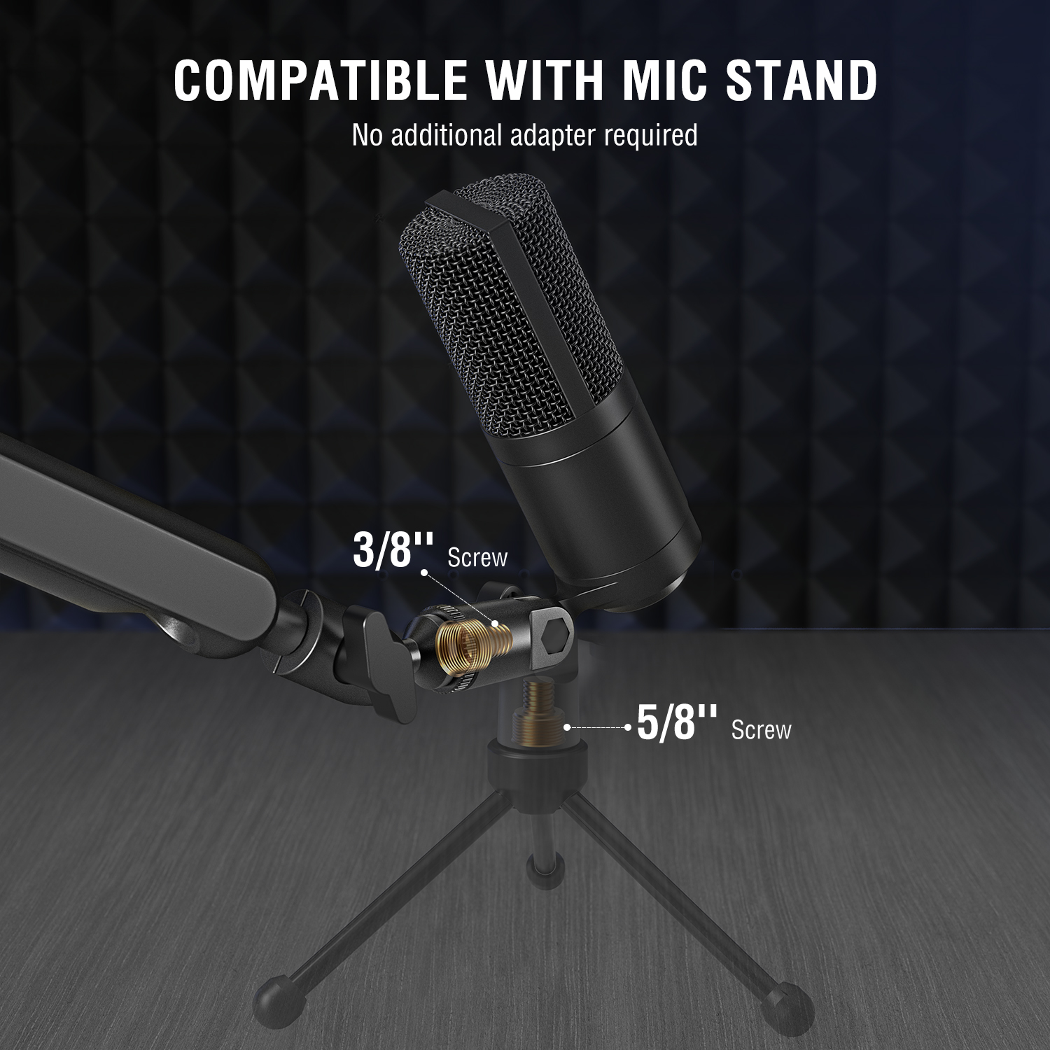 FIFINE-Microphone XLR à condensateur K669C, pour studio, podcast, chant, statique, vocal, diffusion vocale, cardioïde AI0001 – Image 3