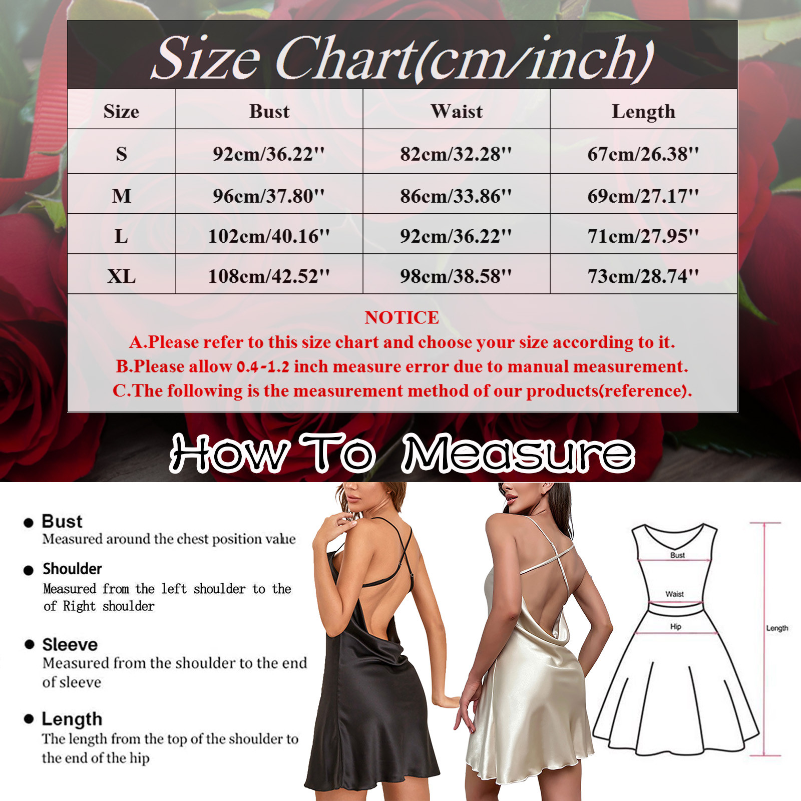 Chemise de nuit sexy en satin pour femme, dos nu, bretelles spaghetti, vêtements d'intérieur AI0001 – Image 2