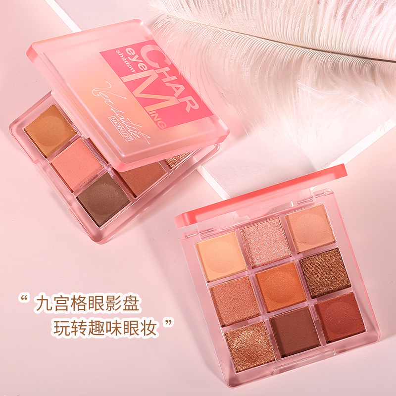 Palette de fards à barrage Charm Flow, Ins Scheming, Série rose nacré, 9 couleurs, Promotion bon marché, 256 AI0001 – Image 5