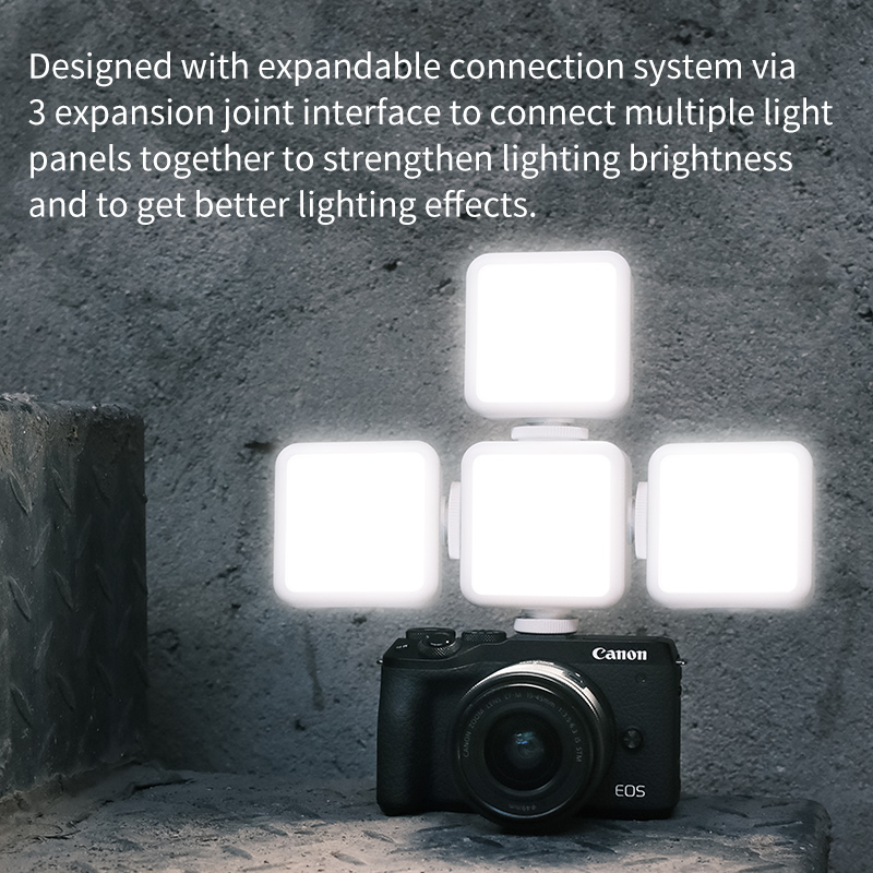 Ulanzi-Mini lampe de remplissage LED Vlog, éclairage photographique, lampe de remplissage selfie, téléphone vidéo, blanc, n'aime 2000 K, 5500 mAh, 6W, VL49 AI0001 – Image 2