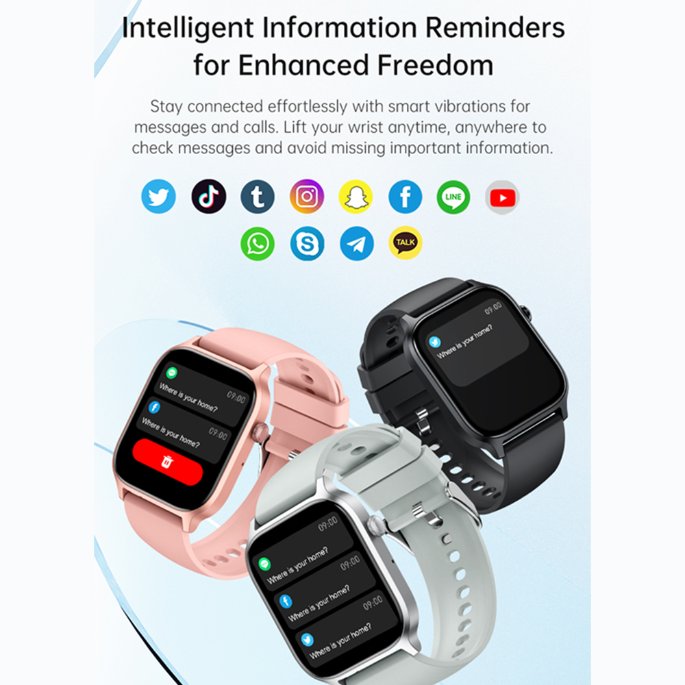IUTacétone-Montre intelligente Y7 pour hommes et femmes, montre intelligente d'appel Bluetooth, montres de plongée de santé, montre-bracelet intelligente, 2024 pouces, 1.85 AI0001 – Image 2