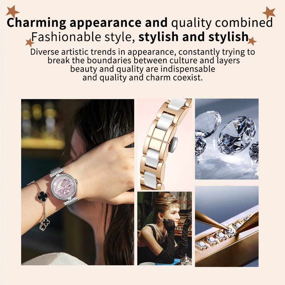 Montre intelligente d'appel Bluetooth pour femme, 8763MooE, montre intelligente à la mode, cadran bricolage, sport, fitness, fréquence cardiaque, bracelet étanche, cadeau, 1.09 AI0001 – Image 5