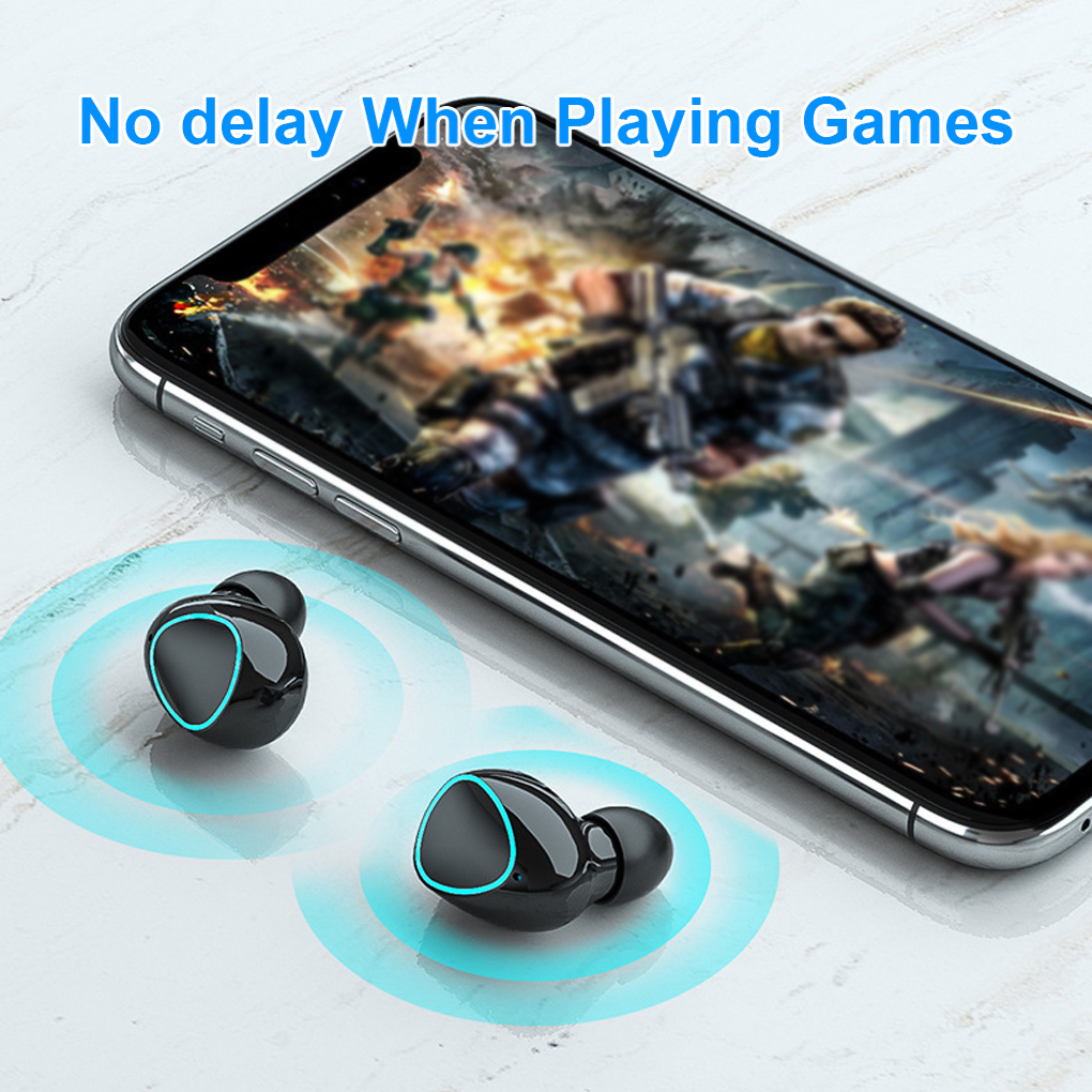 Écouteurs sans fil intelligents à réduction de bruit, écouteurs de sport, casque compatible Bluetooth, portable V5 1, affichage, 1 paire AI0001 – Image 5