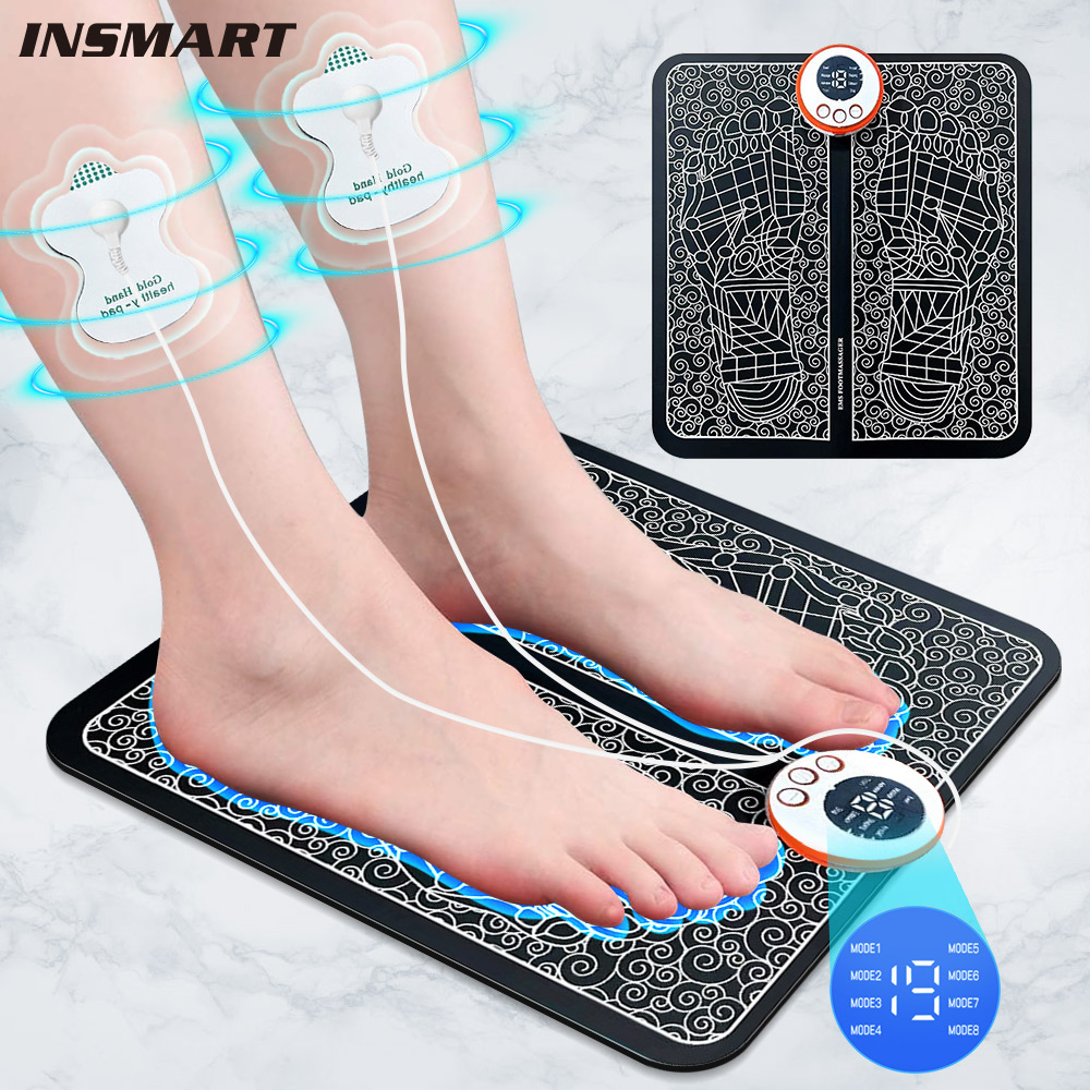 Ohio eur de pieds électrique EMS, coussin d'instituts de fatigue, relaxation, UNIS issement musculaire, amélioration du sang, cowsurpoids, points d'acupuncture, polymères de massage AI0001 – Image 7