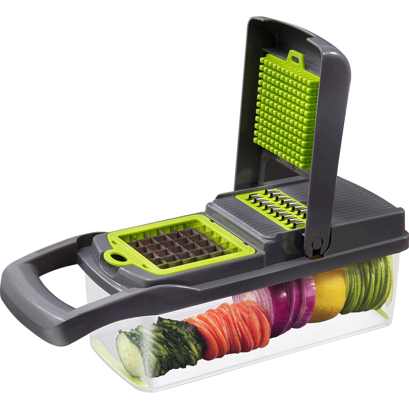Hachoir à légumes multifonction, râpe à pommes de terre domestique, dés, fournitures de cuisine, râpe, trancheur, artefact de coupe AI0001 – Image 3