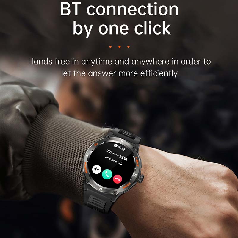 Montre intelligente étanche pour homme, Huawei, Xiaomi, AMOLED, robuste, militaire, appel Bluetooth, piste GPS, 2024 mAh, 3iko, nouveau, 500 AI0001 – Image 5