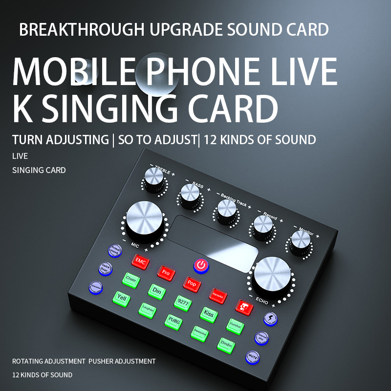 Professional Podcast Music Studio Record Karaoke Concentrated Microphone Game Live Broadcast KTV Sound Card Kit Streaming Microphone Best USB condenser microphone AI0001 – Image 3